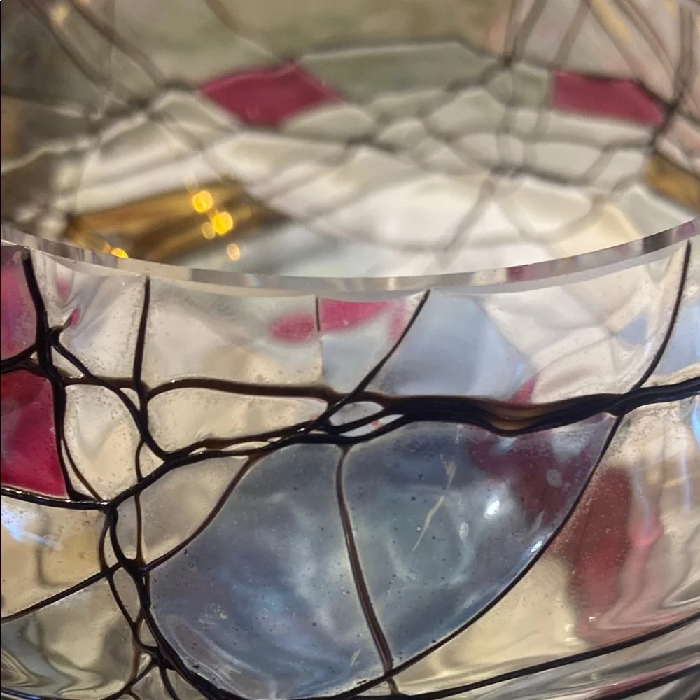 PartyLite Stained Glass Candle Holder - Red, Gold, Black - Picture 12 of 12